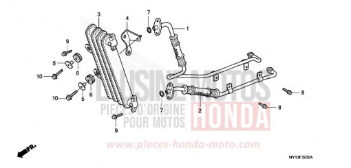 OIL COOLER XRV750Y de 2000